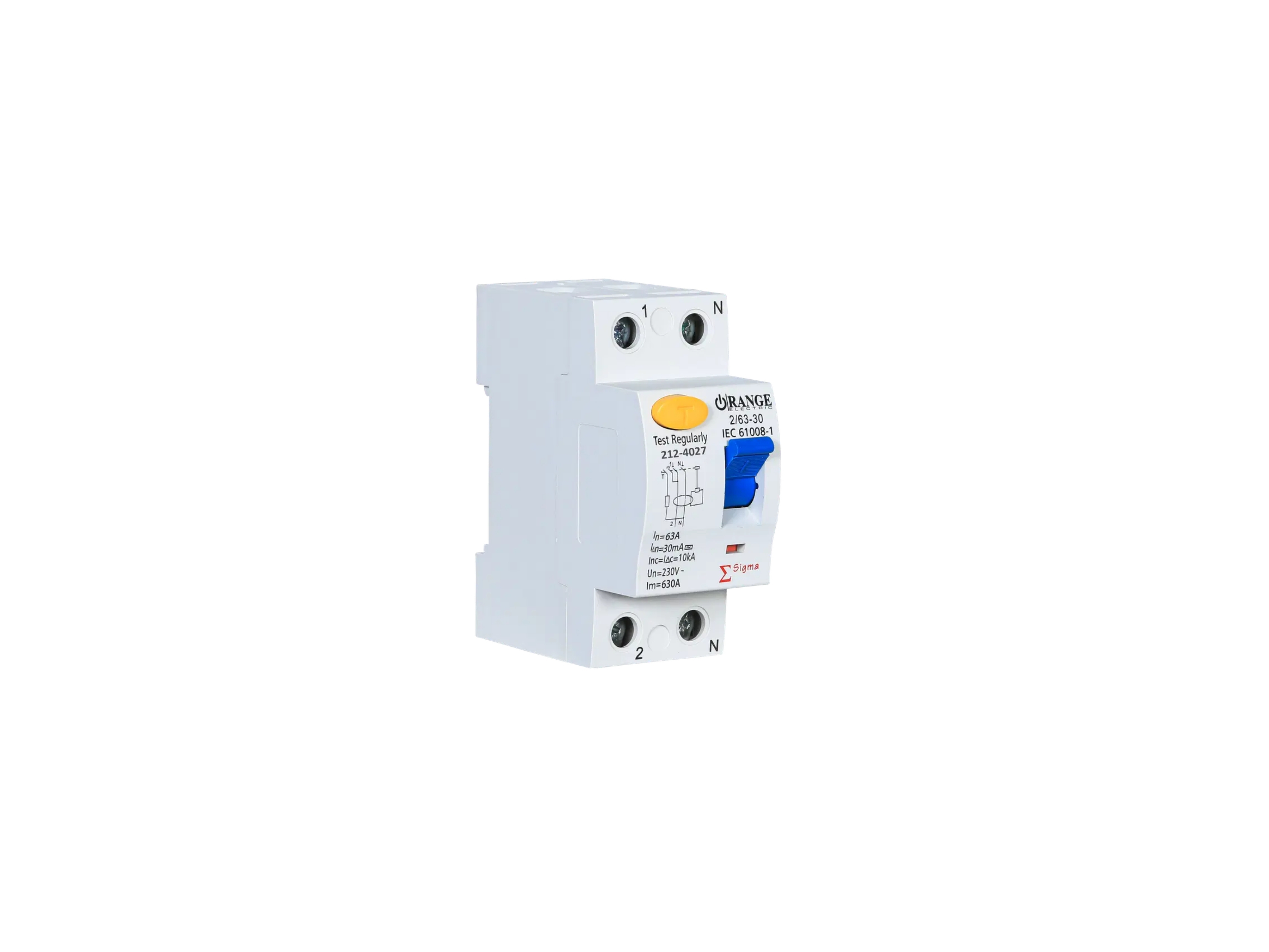 ELCB 2POLE 63A 30MA SIGMA